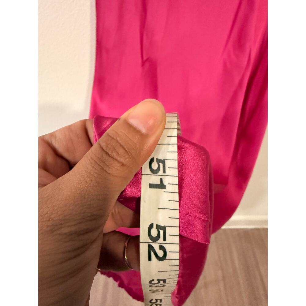 RUNAWAY The Label Pink and Orange Colorblock Twist Front Midi Dress - Size M - Picture 8 of 13